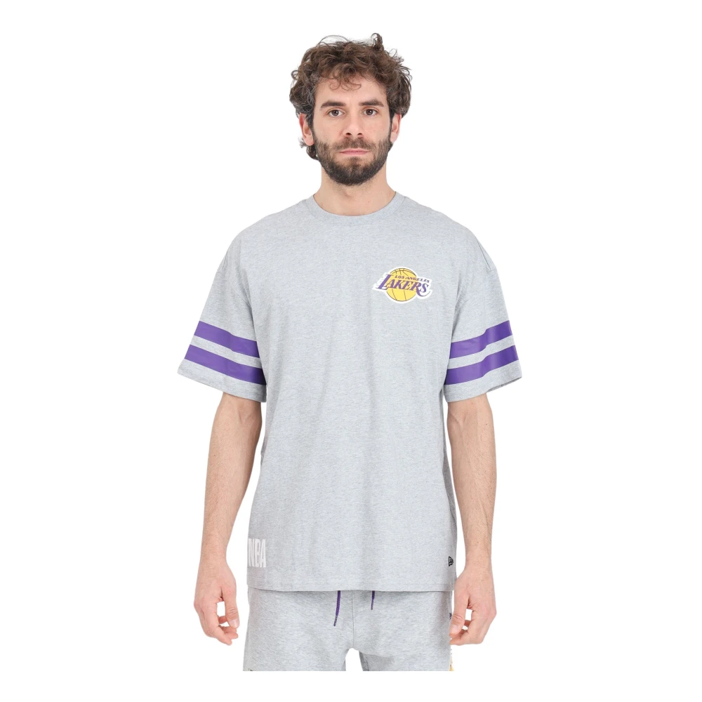 New Era LA Lakers NBA Arch Graphic T-shirt Gray, Herr
