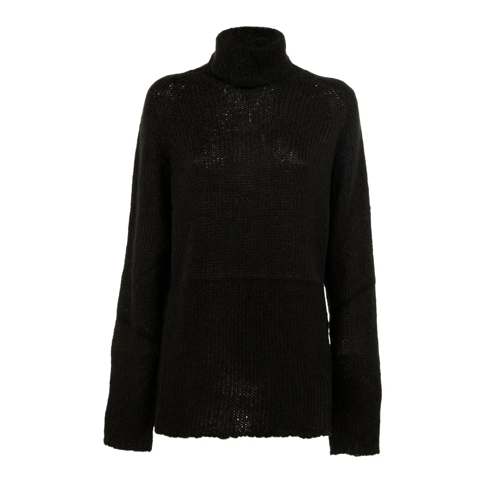 Manila Grace Hoge hals trui dames zwart outlet Black Dames