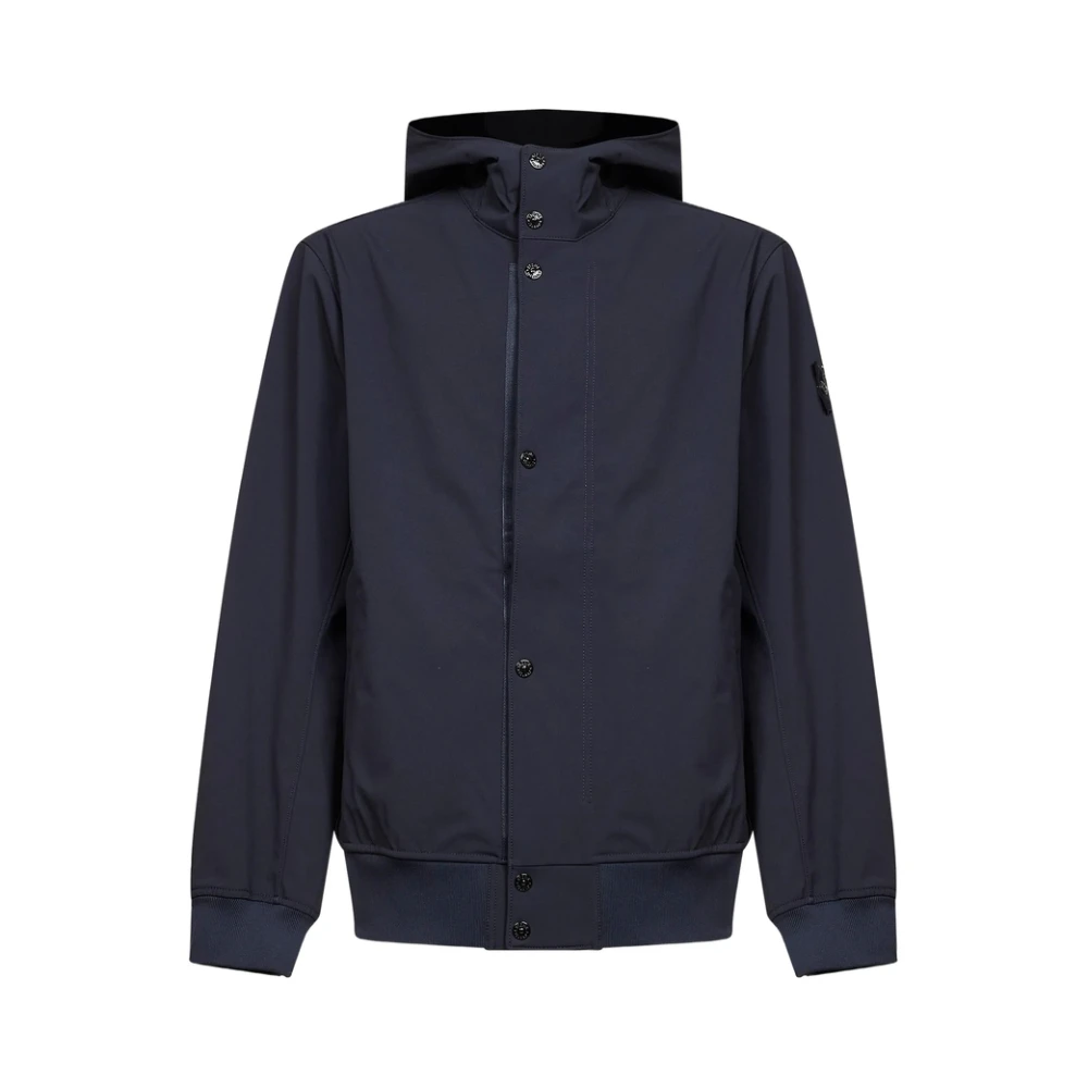 Stone Island Blue Light Soft Shell-R Jacket - Male - Light Jackets - 3XL - Jackets