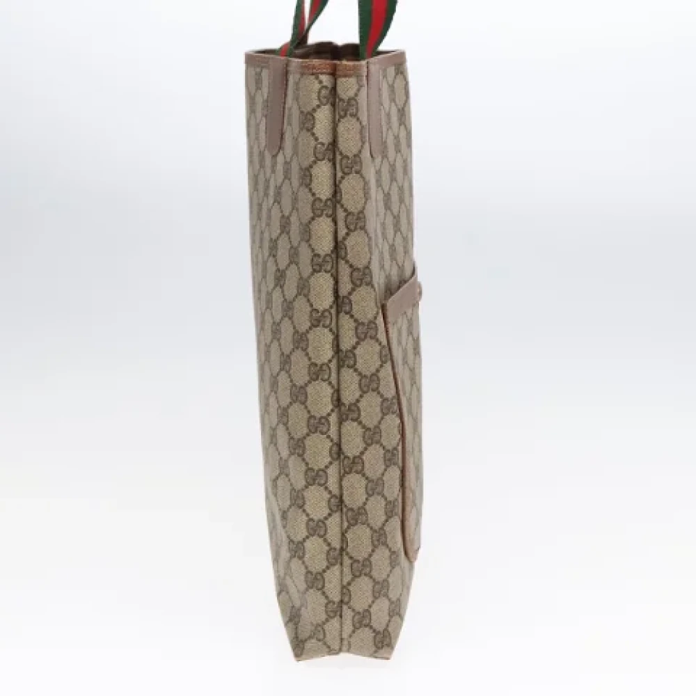 Gucci Vintage Pre-owned Leather totes Beige Dames