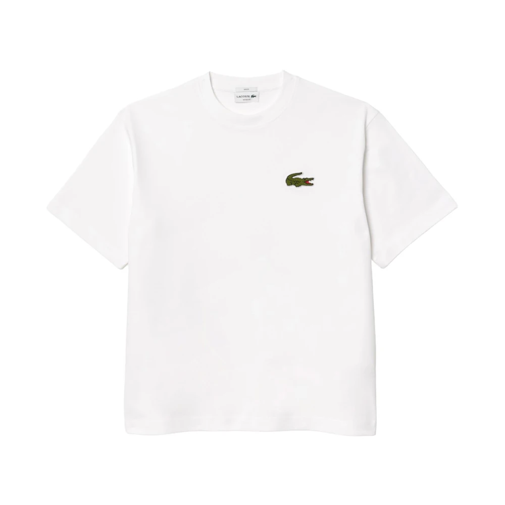 Lacoste Lös Passform Oversize T-shirt White, Herr