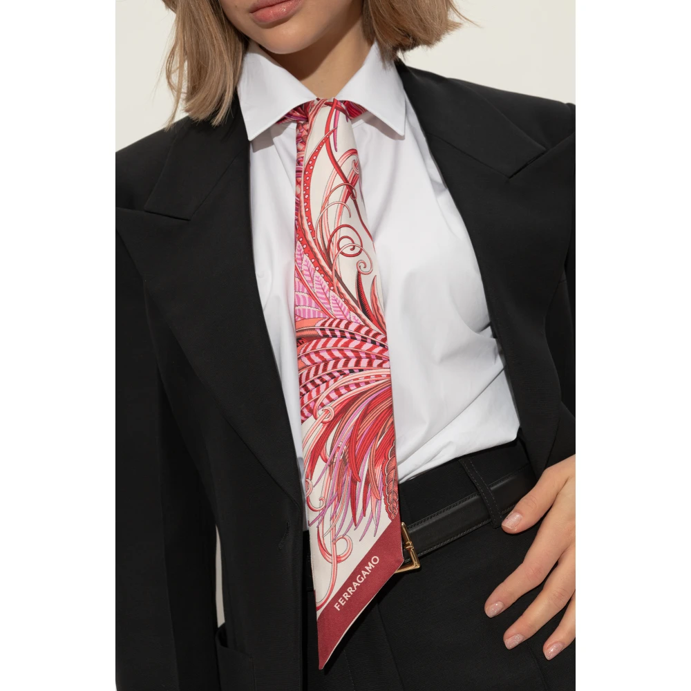 Salvatore Ferragamo Zijden sjaal Red Dames