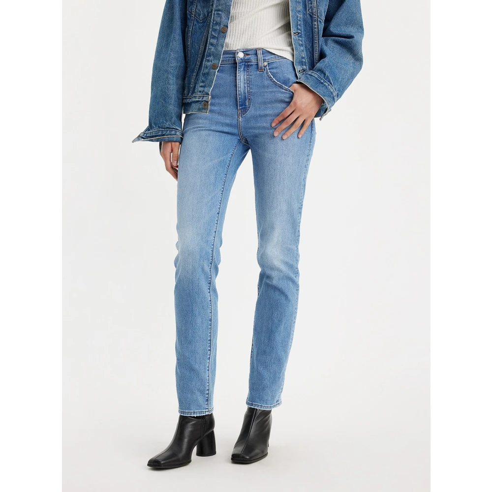 Levi's Slim-fit Jeans Blue Dames