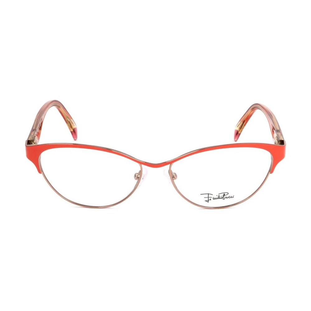 EMILIO PUCCI Roze Metalen Frames met Gouden Wijzerplaat Multicolor Dames