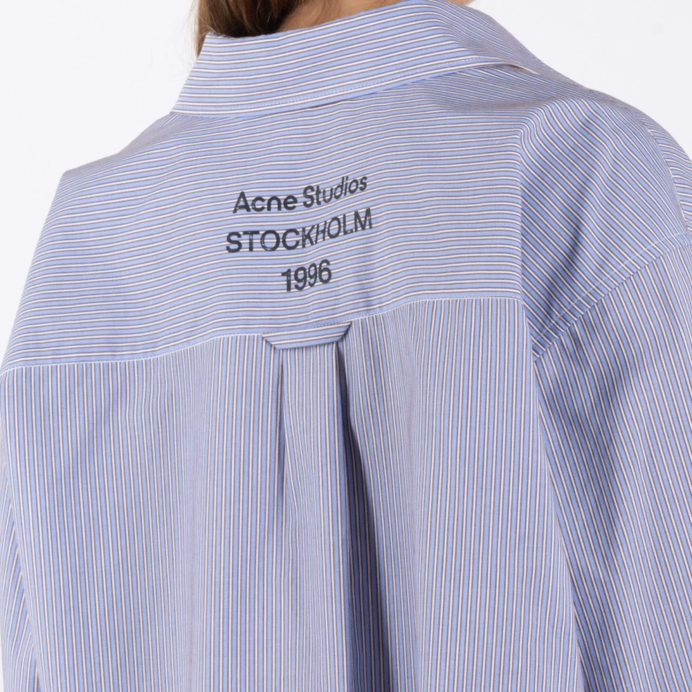 Acne Studios Hemelsblauwe Koffie Overhemd Blue Dames