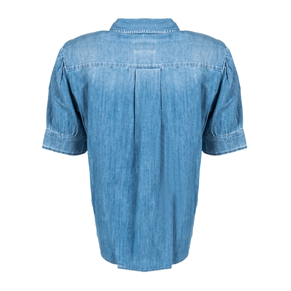 pinko Denim Overhemd Klassieke Stijl Vintage Blue Dames