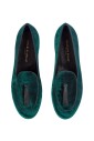 mocassins-en-velours-vert