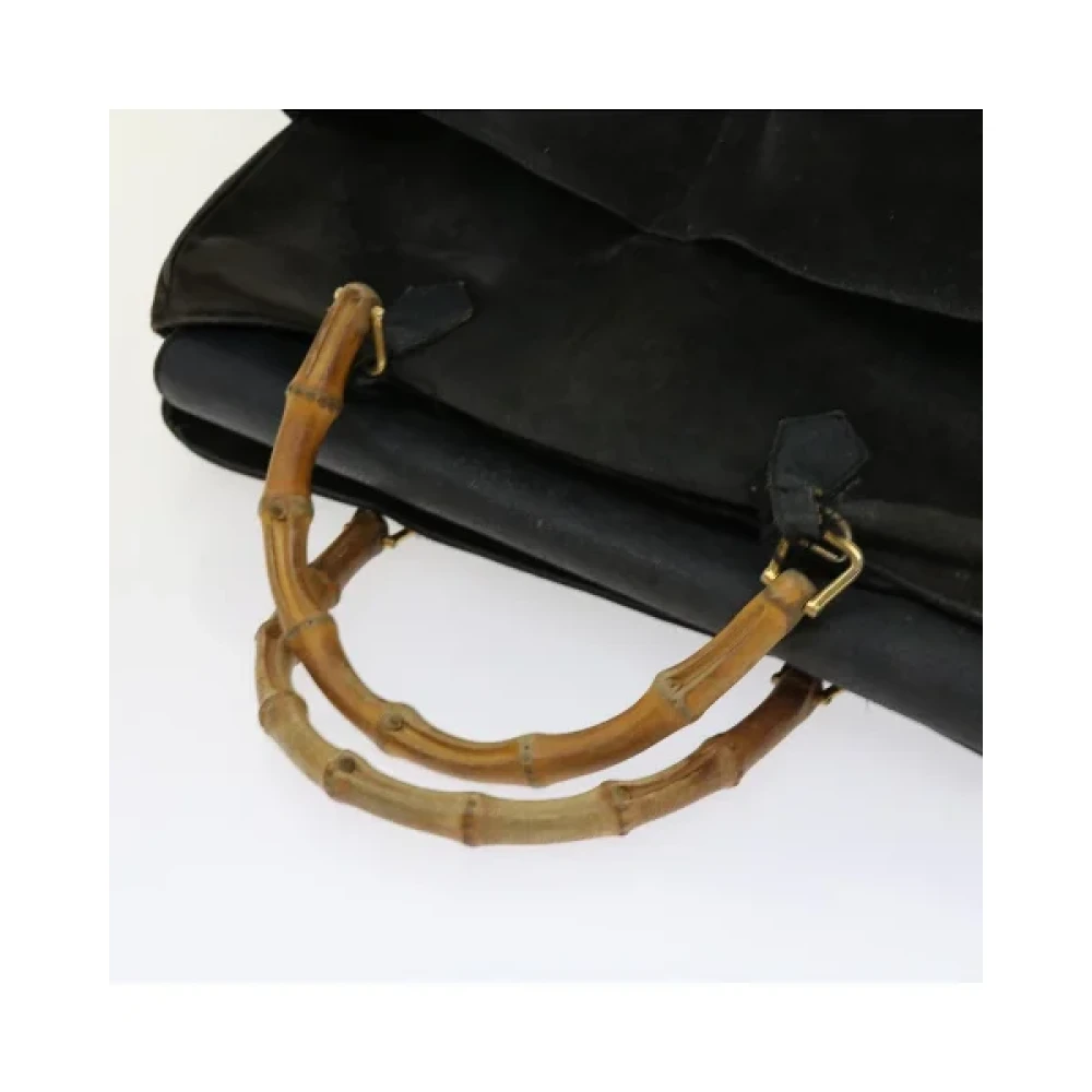 Gucci Vintage Pre-owned Suede handbags Black Dames