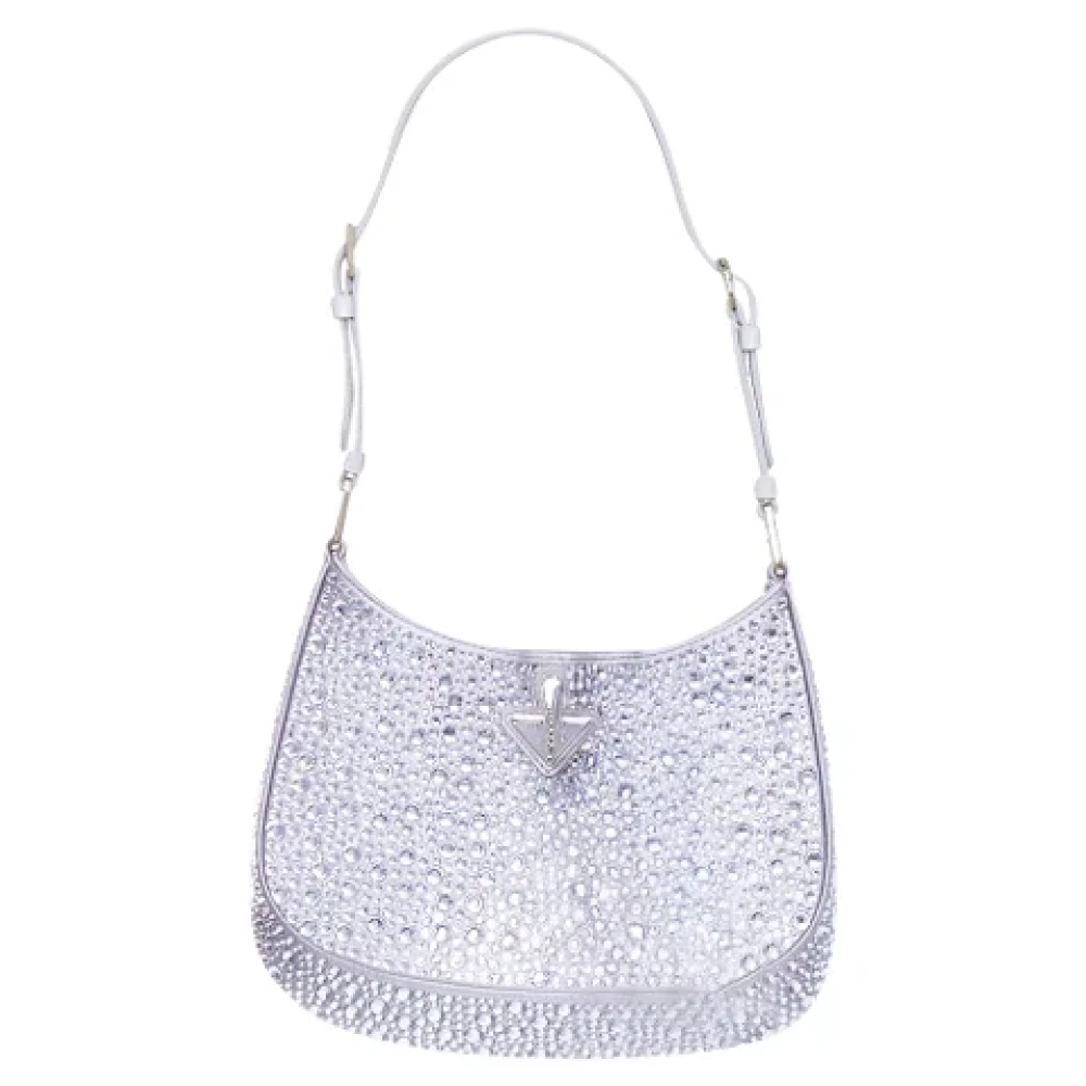Prada Leather shoulder-bags Blue Dames