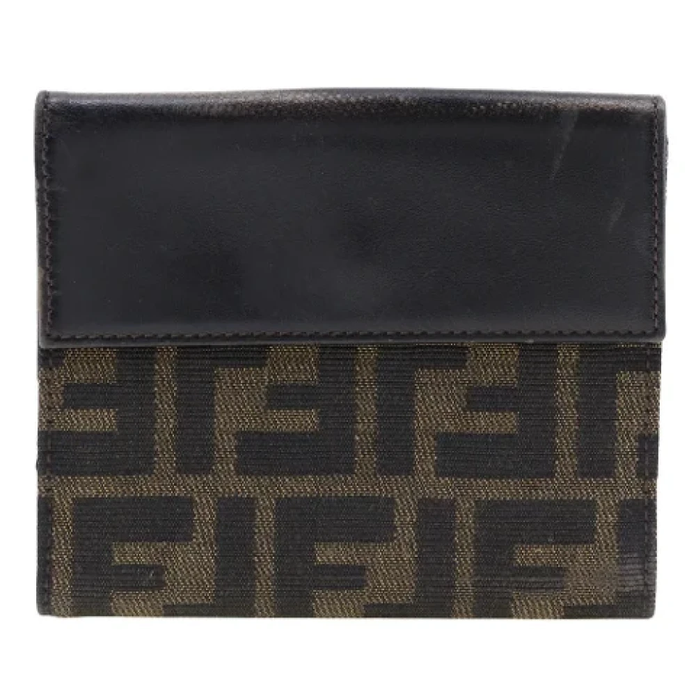 Fendi Vintage Pre-owned Canvas wallets Brown Dames