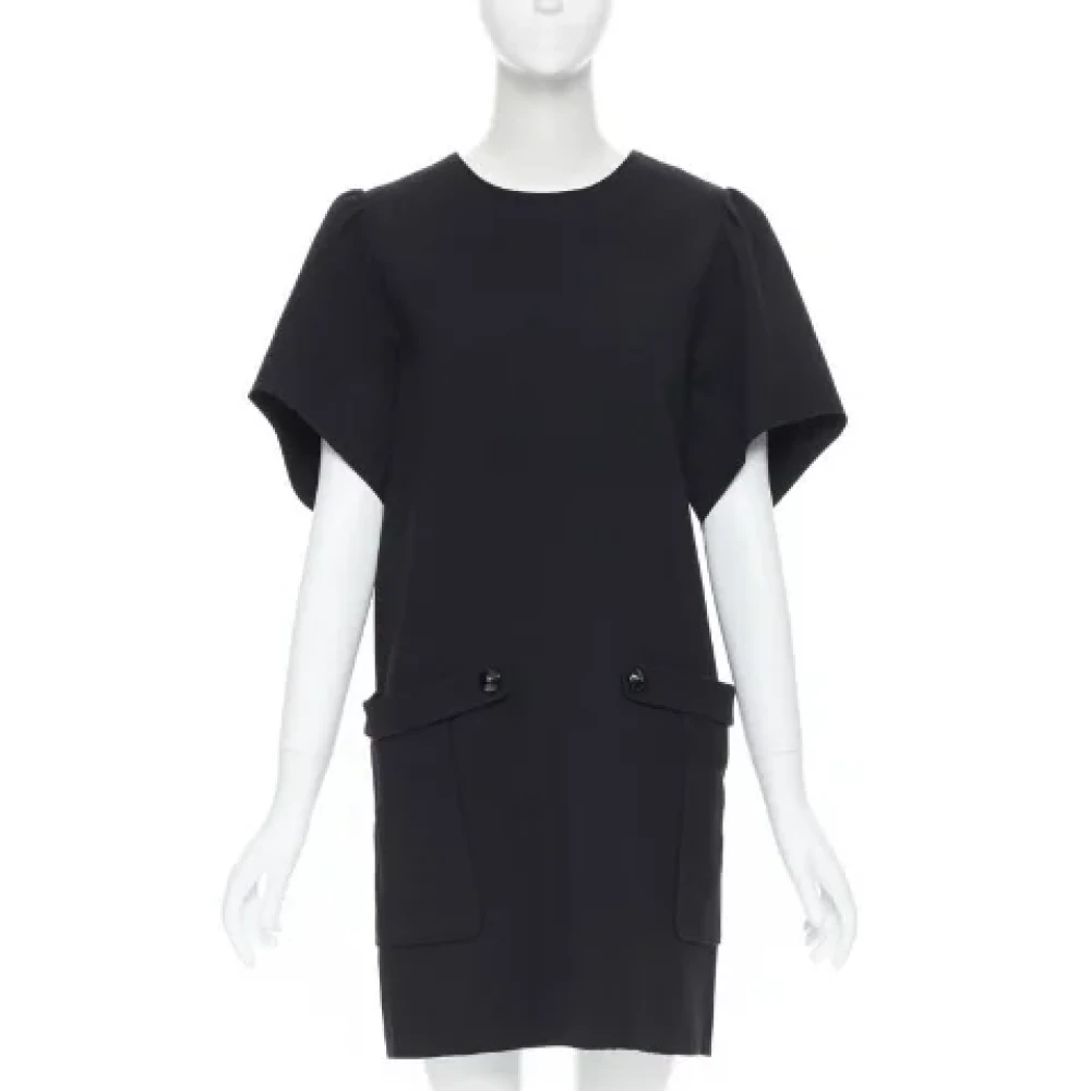 Yves Saint Laurent Vintage Pre-owned Wool dresses Black Dames