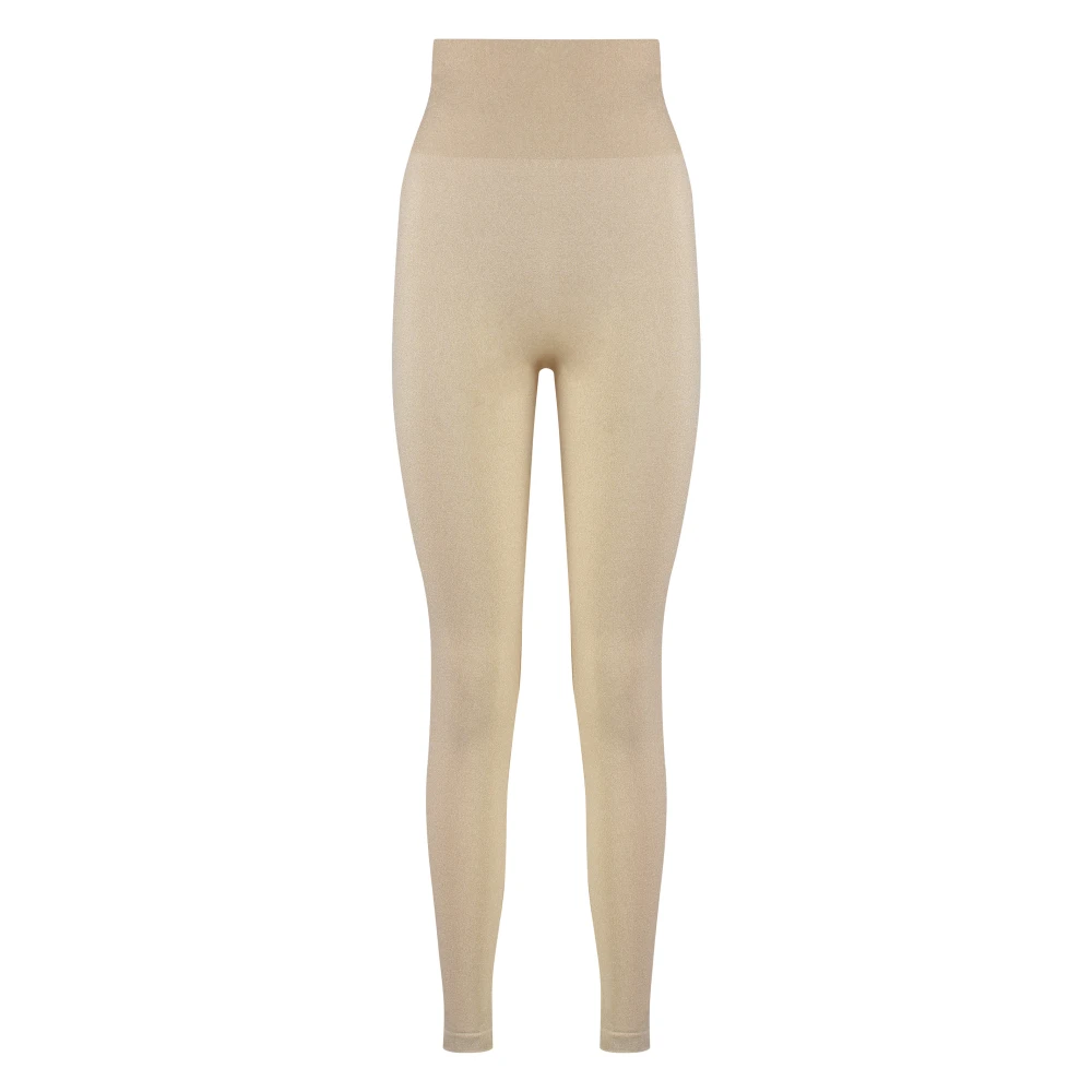 Wolford Lurex High-Waist Leggings Yellow Dames