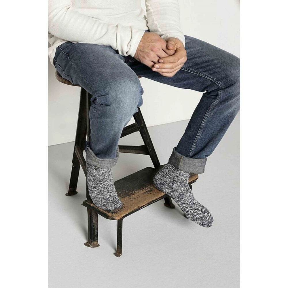 Birkenstock Katoenen Slub Sokken Blue Heren