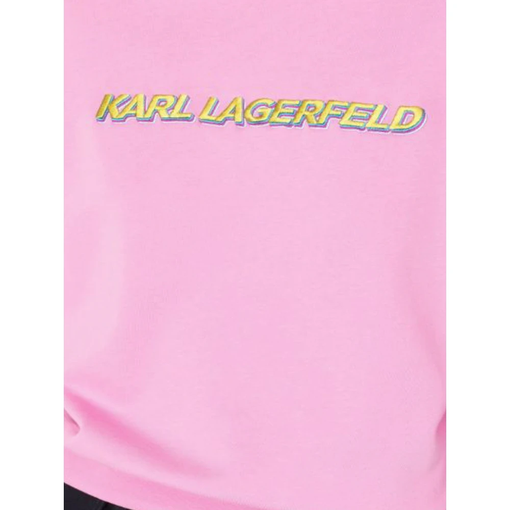 Karl Lagerfeld Roze Katoenen Sweatshirt voor Vrouwen Pink Dames