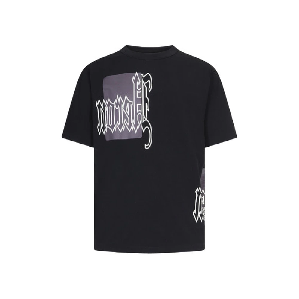 Heron Preston Gotisch Zwart Katoen Polyester T-shirt Multicolor Heren