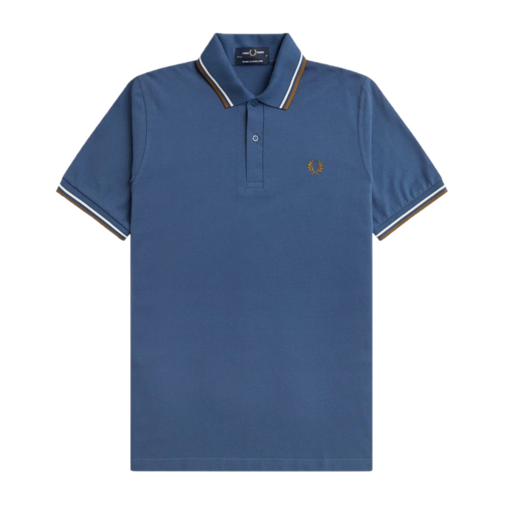 Fred Perry Midnight Blue Twin Tipped Polo Blue Heren