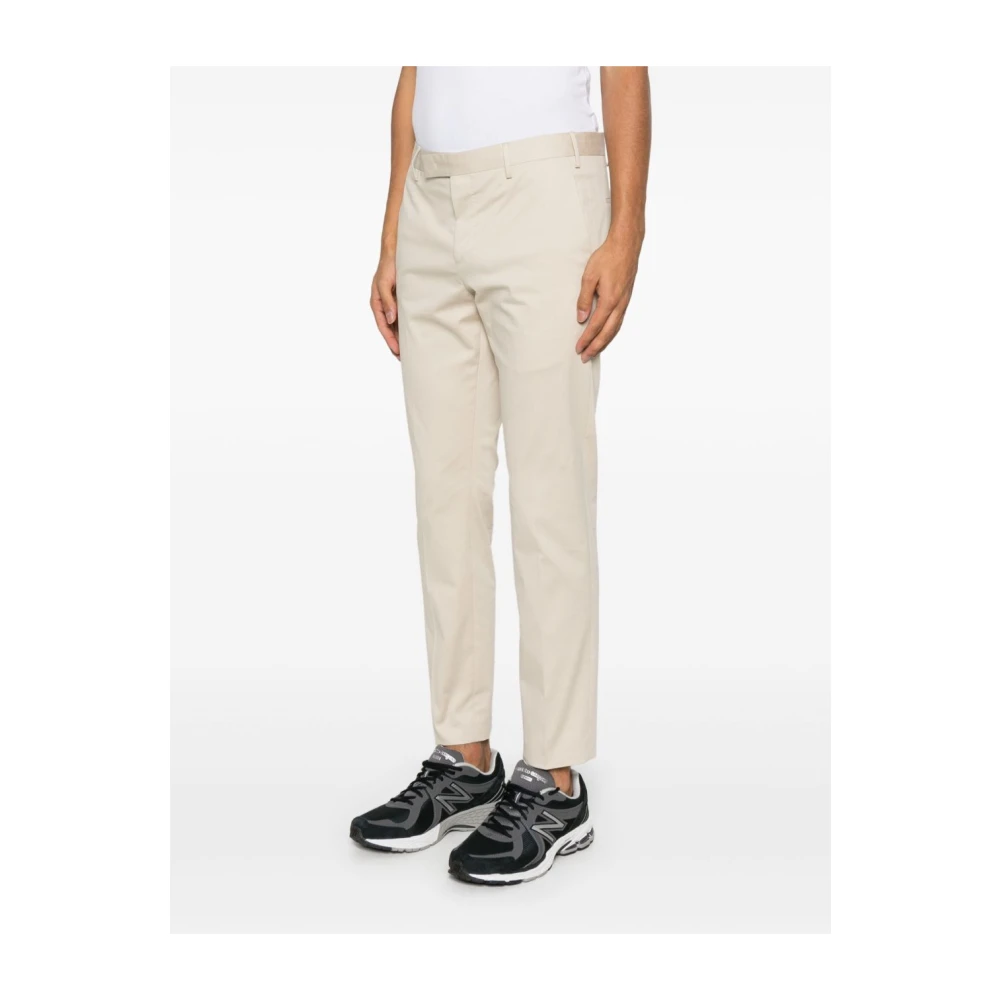 PT Torino Beige Broek met Verborgen Sluiting Beige Heren