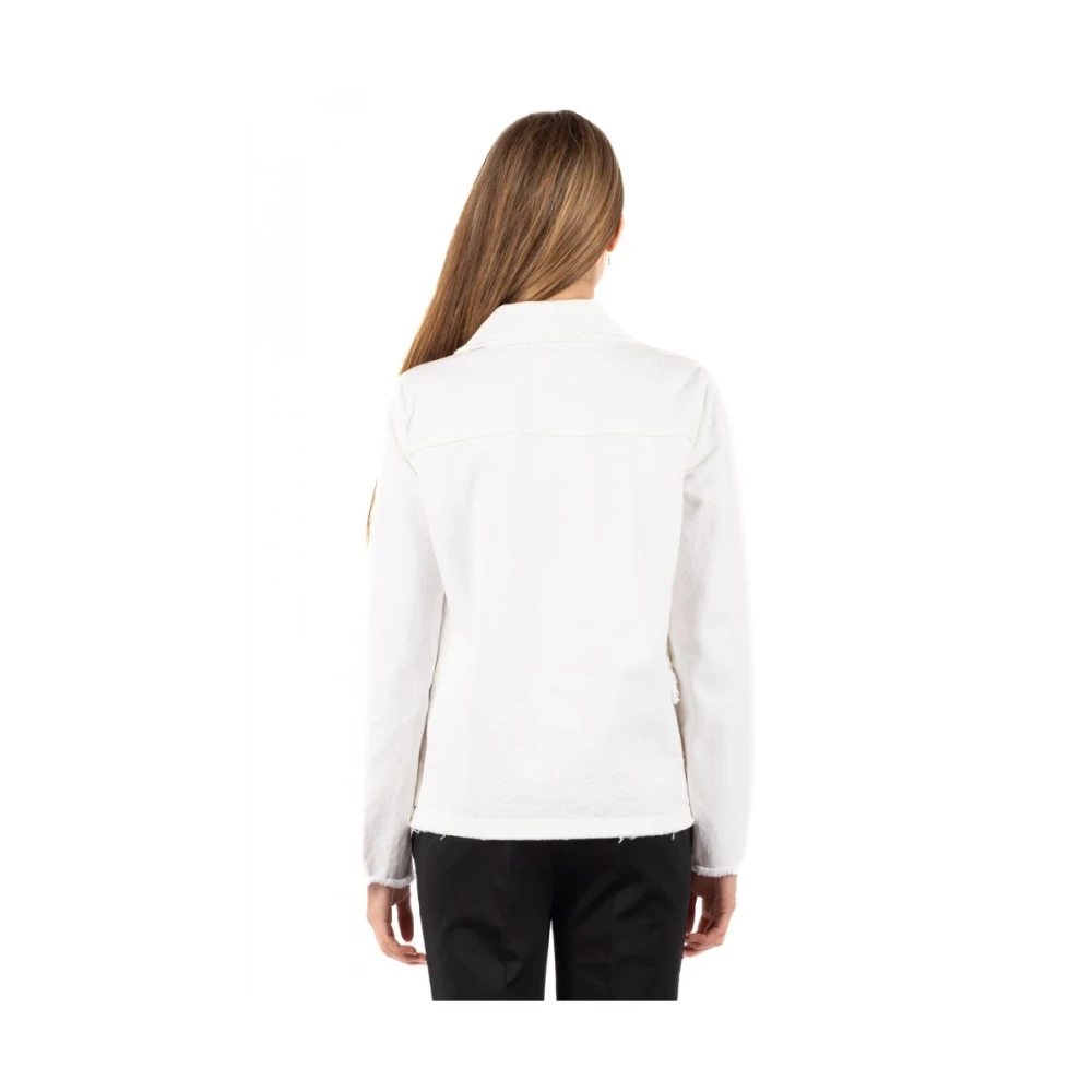 Fay Stijlvolle Blouson Jas White Dames