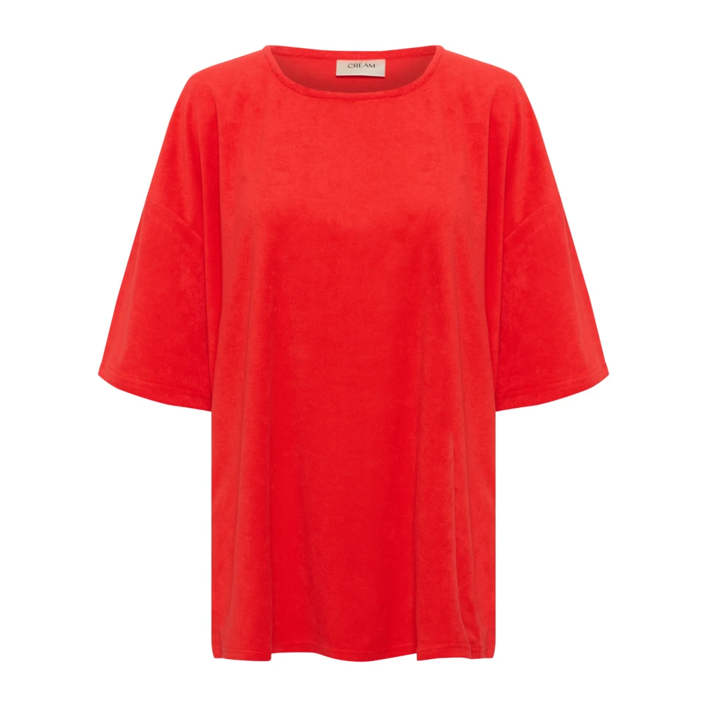 Cream - Tops > T-Shirts - Red - Cream - Modalova