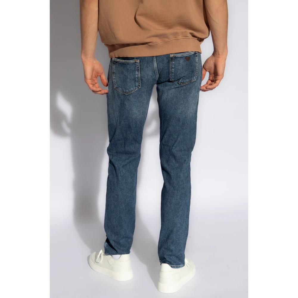 Emporio Armani Jeans met toelopende pijpen Blue Heren