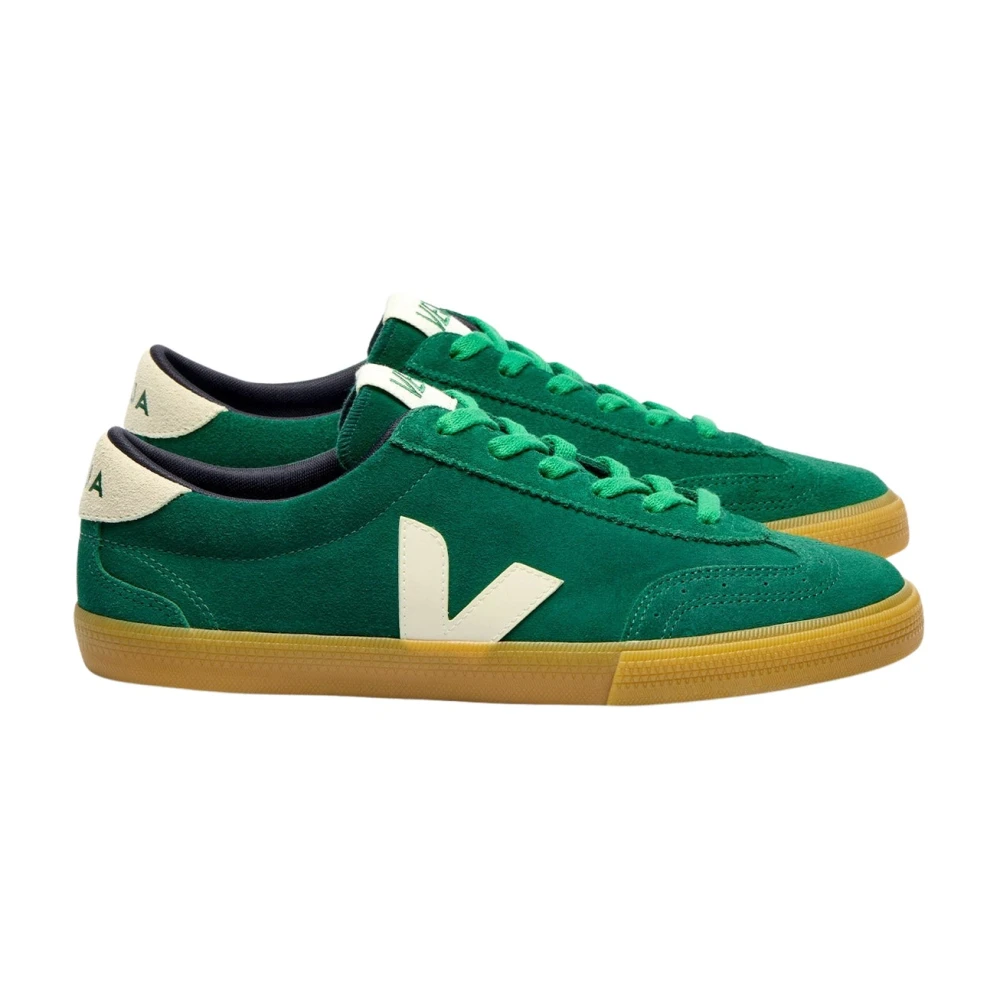 Veja Volley Suede Dames Schoenen Groen