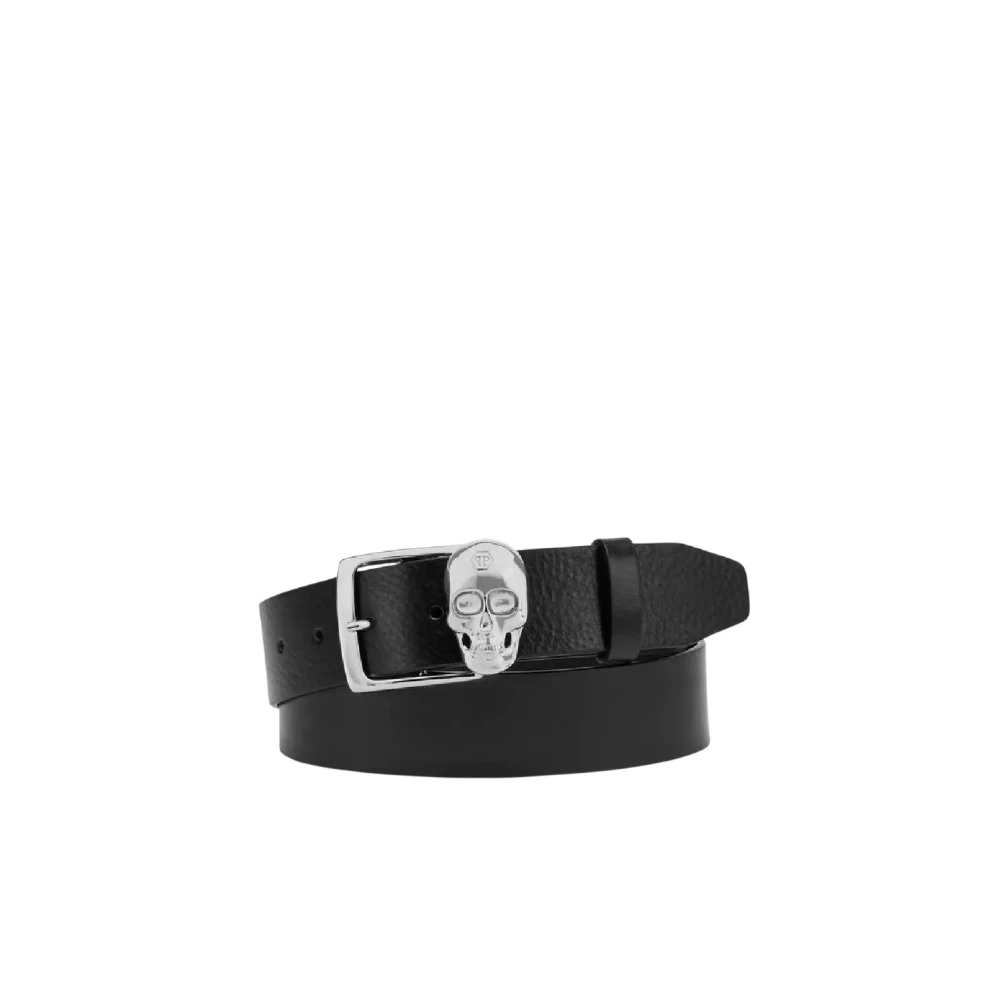 Philipp Plein Zwarte schedelriem Black Heren