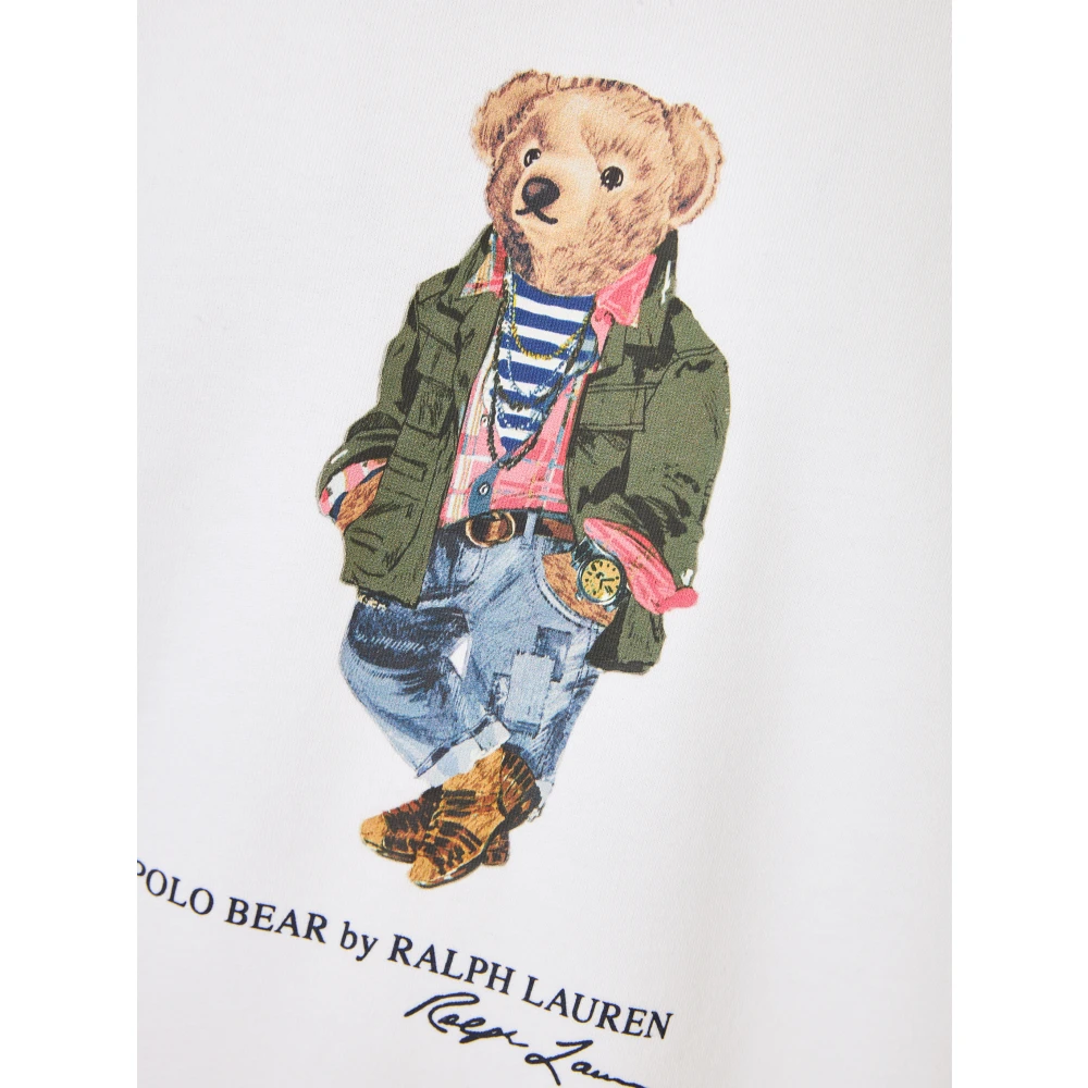 Polo Ralph Lauren Geborduurde 'Polo Bear' Sweatshirt White Heren