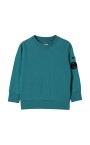 pull-a-col-rond-vert-pour-enfants