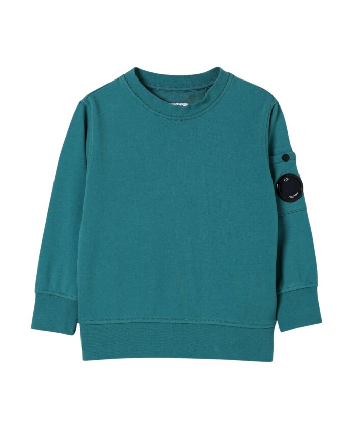 pull-a-col-rond-vert-pour-enfants