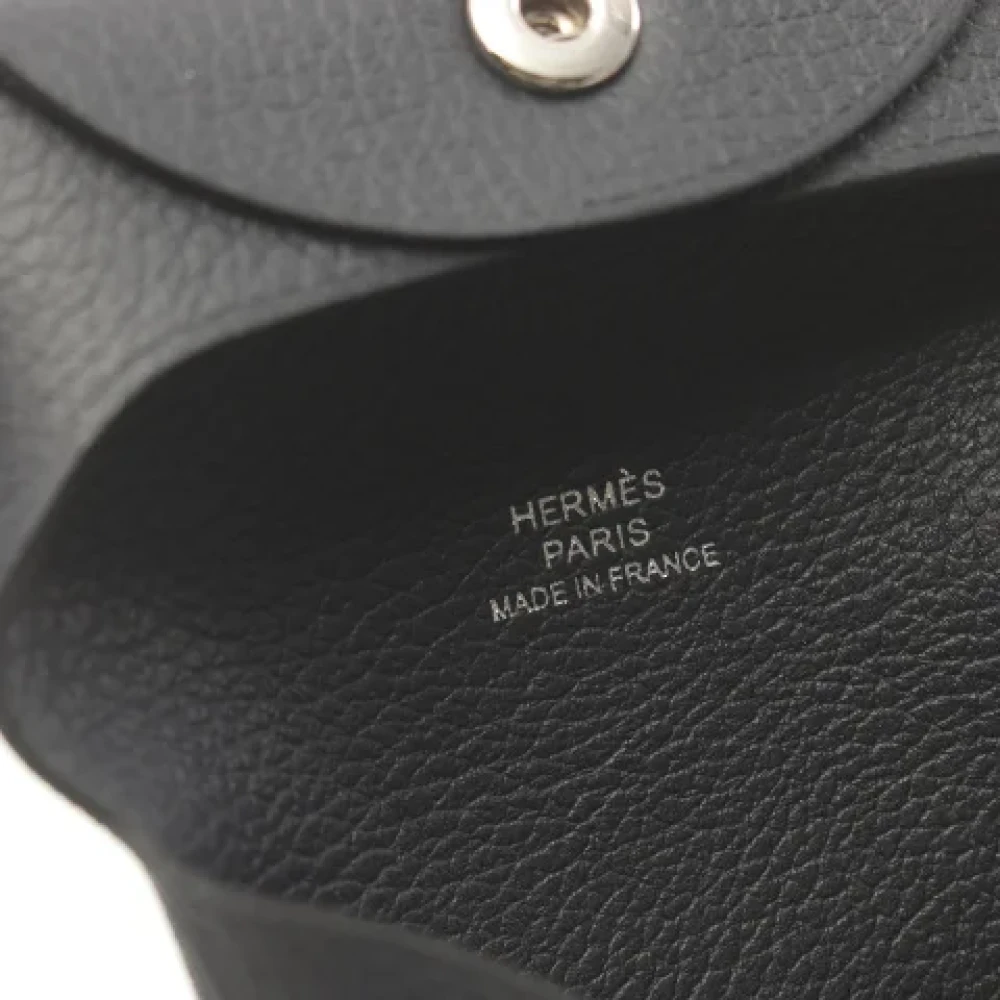 Hermès Vintage Pre-owned Leather wallets Blue Dames
