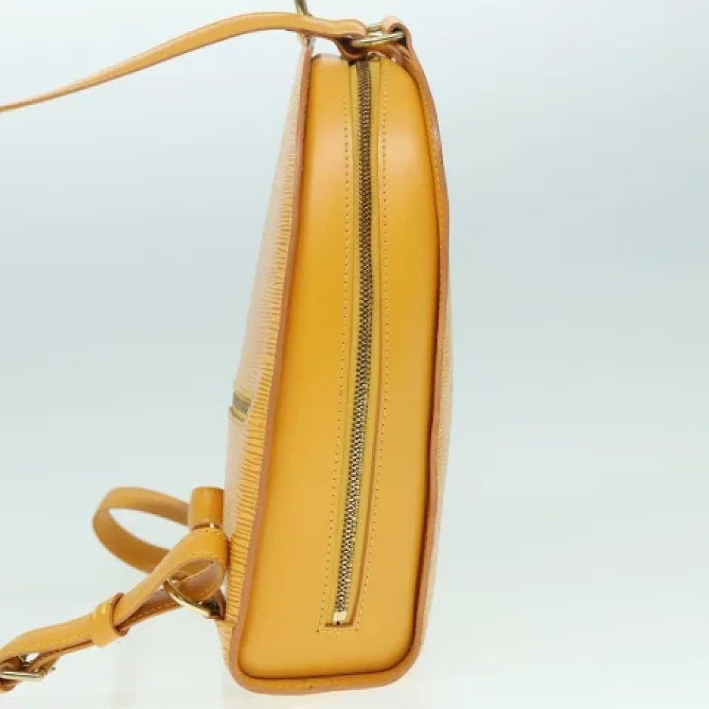 Louis Vuitton Vintage Pre-owned Leather backpacks Yellow Dames
