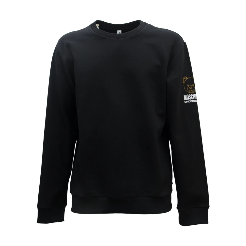 Moschino Zwarte Katoenmix Sweatshirt V1A1701 Black Heren