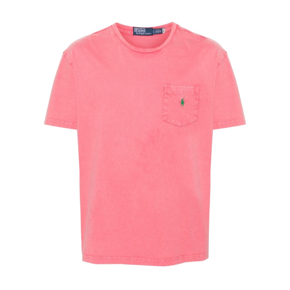 Ralph Lauren Rood Polo T-shirt Red Heren