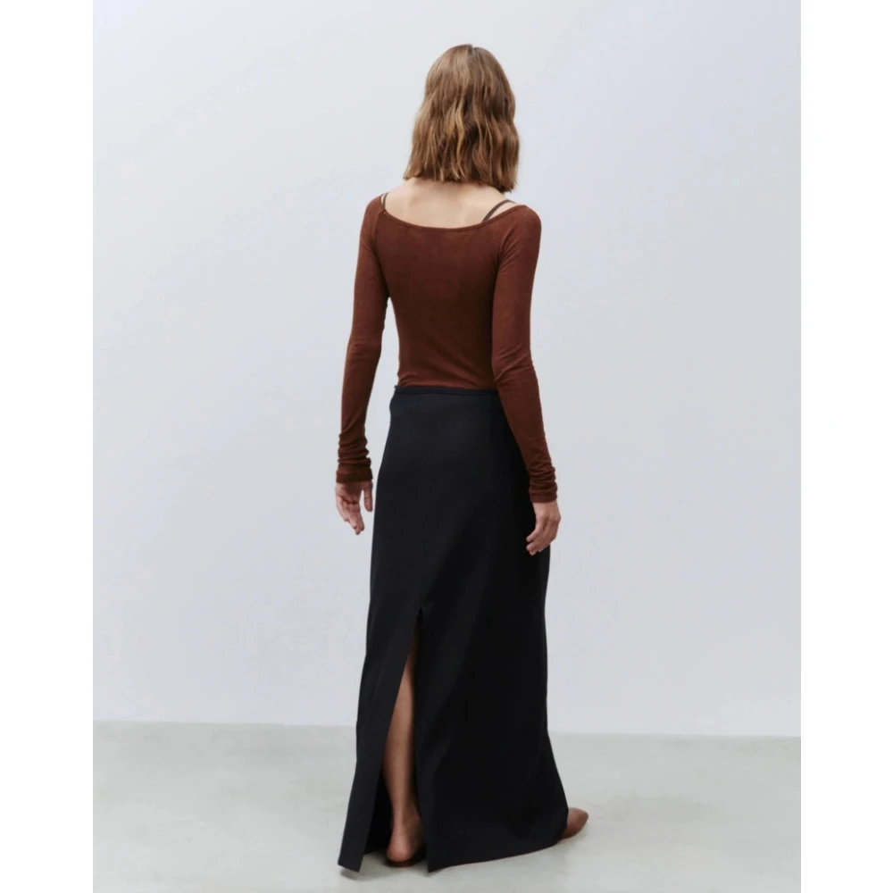 Alysi Wollen Split Rok Black Dames