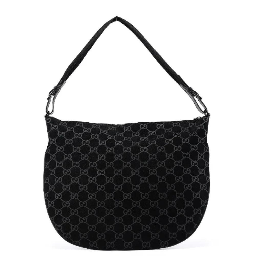 Gucci Vintage Pre-owned Suede handbags Black Dames