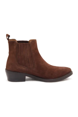 Brun Adel Ankelboots med 4 cm klack
