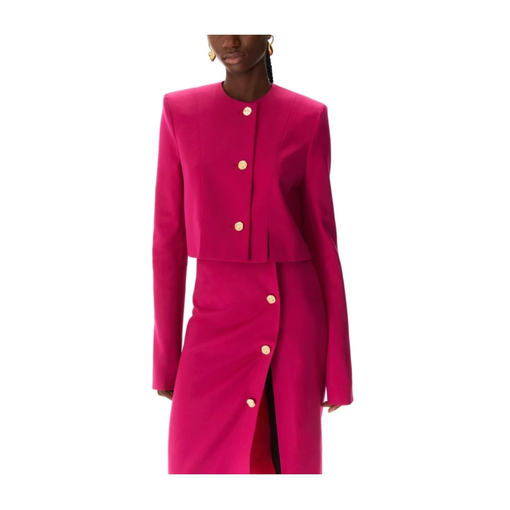 Nina Ricci Stunning Wool Jacket in Fuchsia Pink Dames