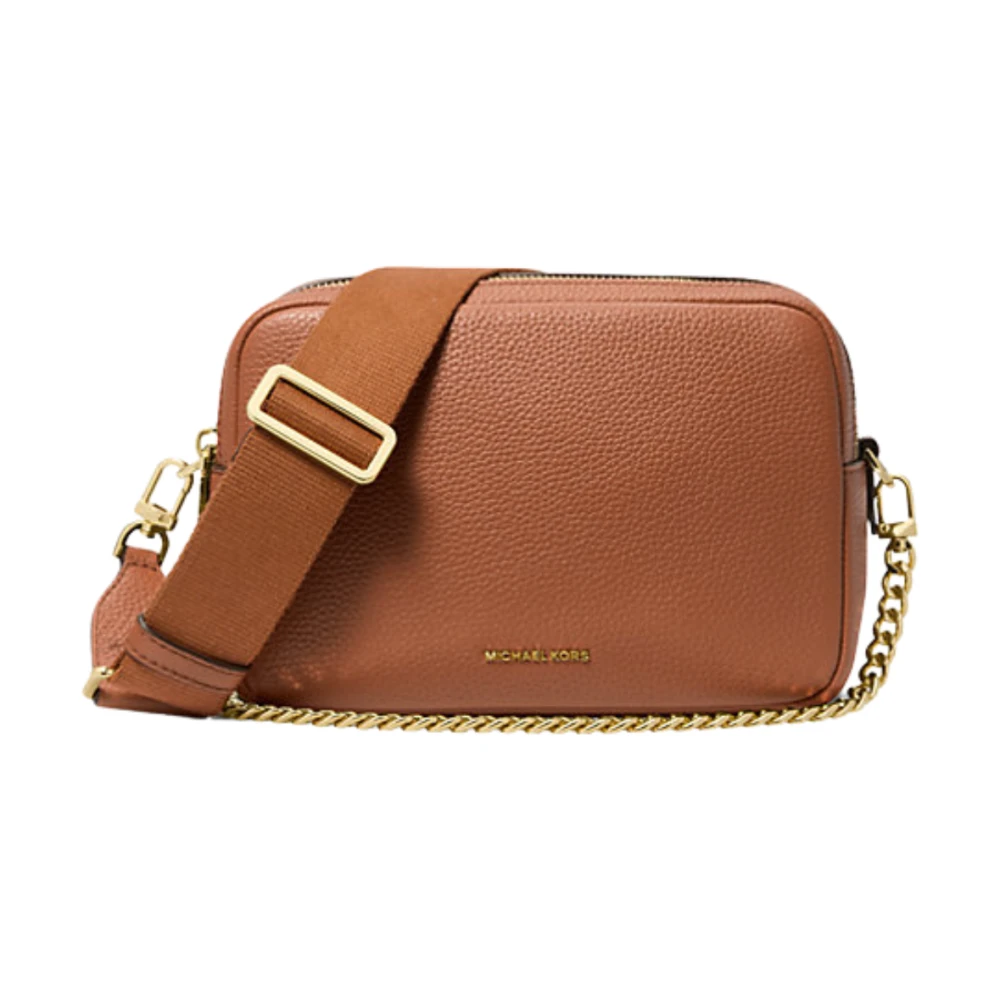 Michael Kors Stijlvolle Camera Crossbody Tas Brown Dames