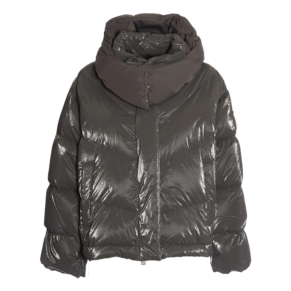 Add Stijlvolle Oversized Hooded Jacket Zwart Black Dames