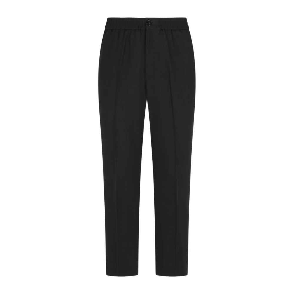 Ami Paris Men's Grey Elastic Trousers