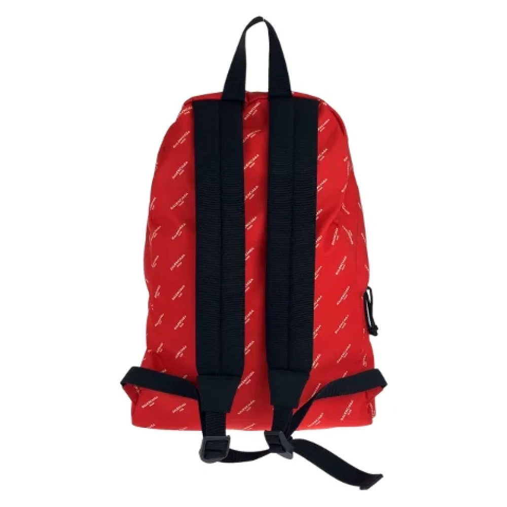 Balenciaga Vintage Pre-owned Canvas backpacks Red Heren