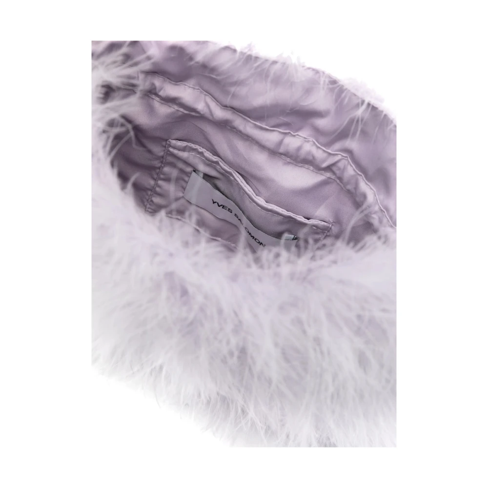 Yves Salomon Lila Paarse Trekkoordtas Purple Dames