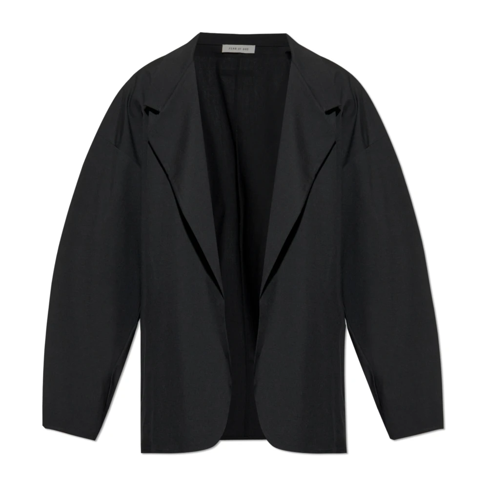 Fear Of God Blazer met open revers Black Heren