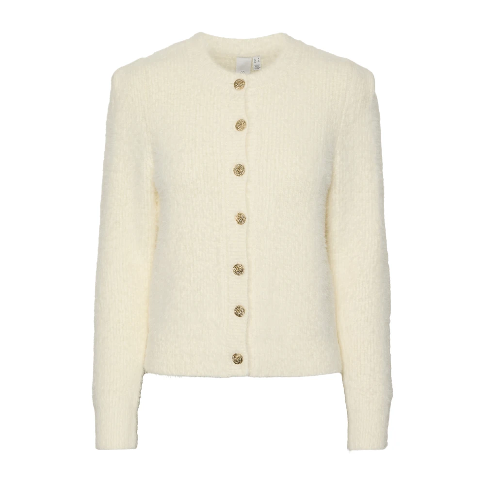 Strikket Cardigan med Knapper foran