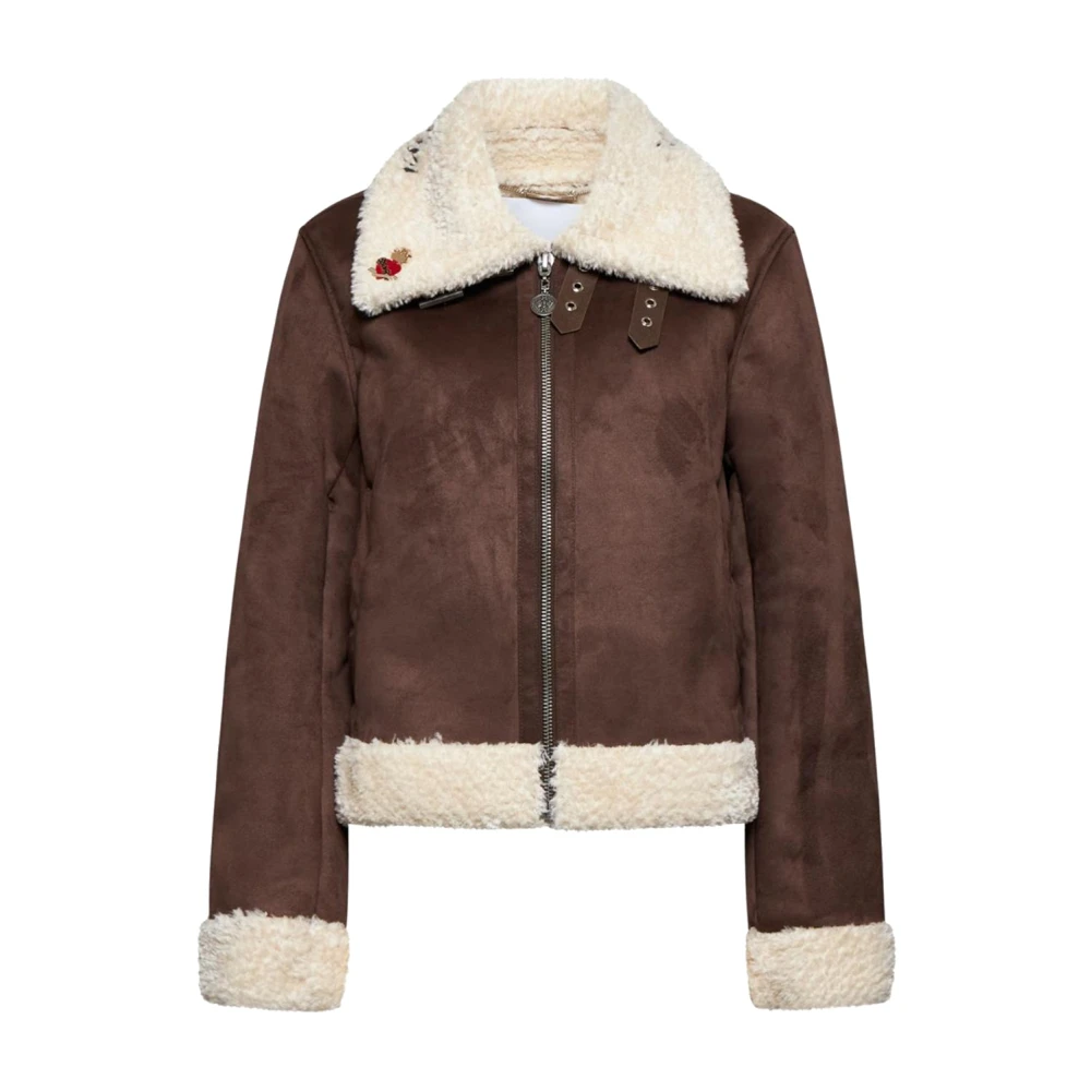 Richmond Vrouw Bruin Faux Shearling Jas