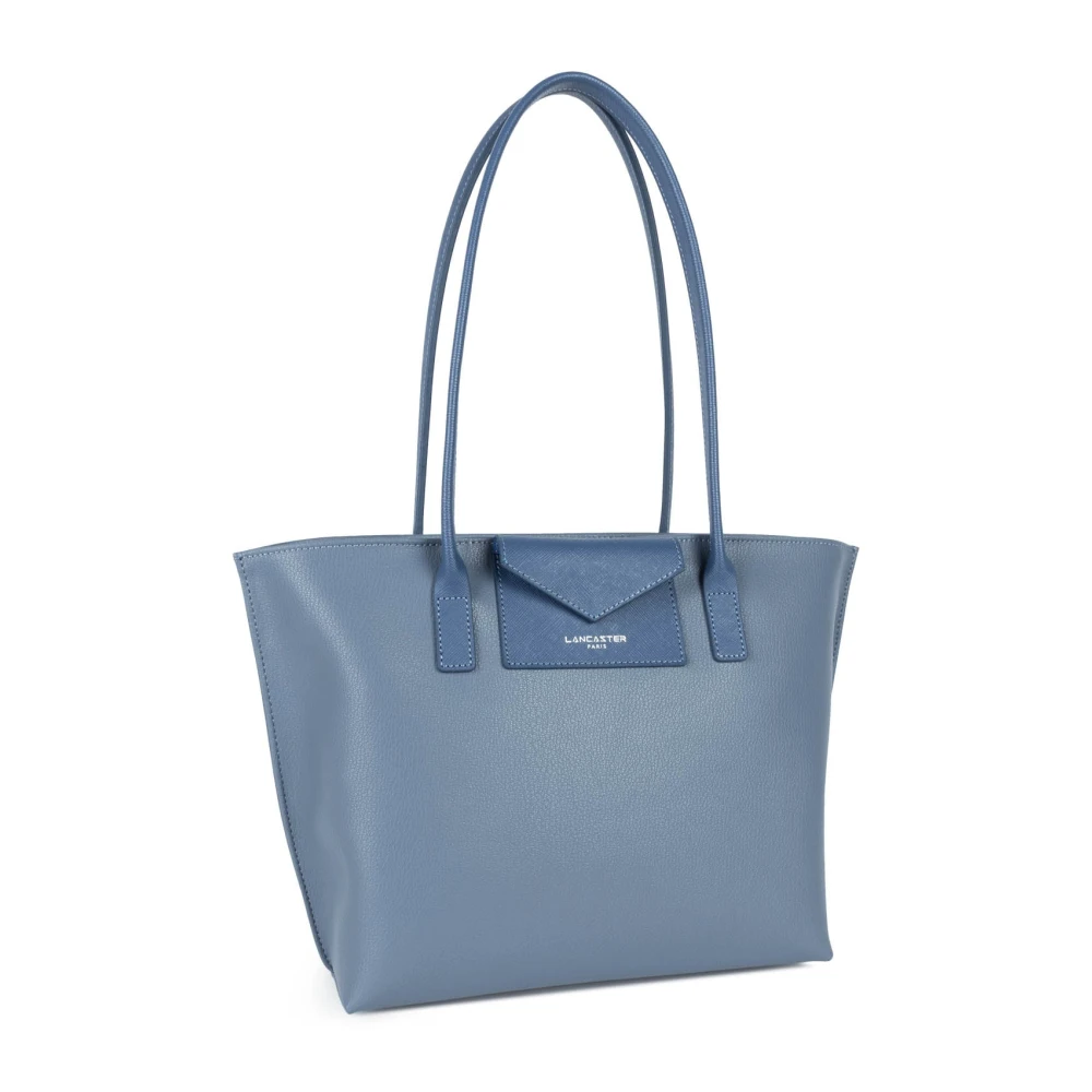 Lancaster Blauwe Schoudertas met Ritssluiting Blue Dames
