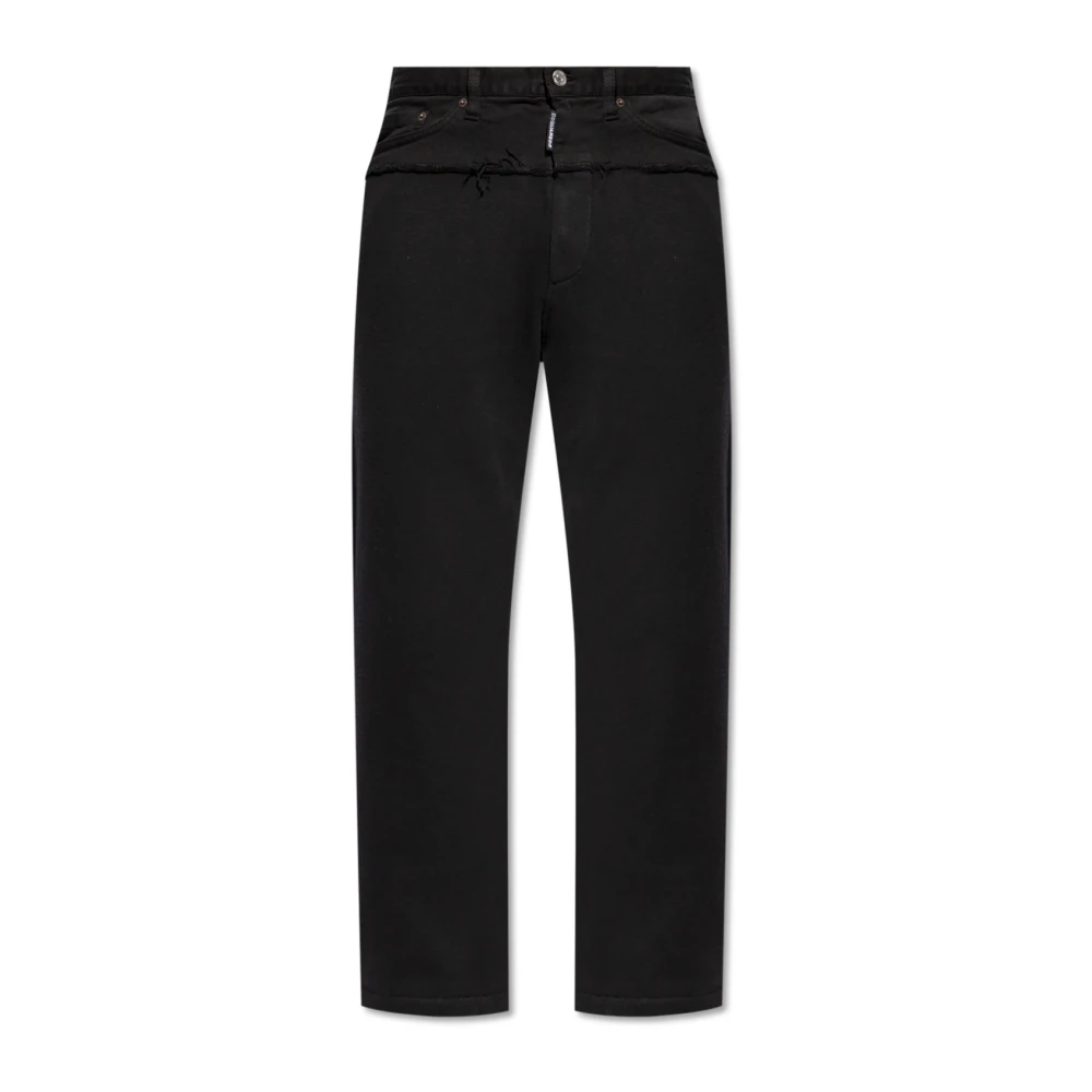 Dsquared2 Sweatpants gemaakt van gecombineerde materialen Black Heren