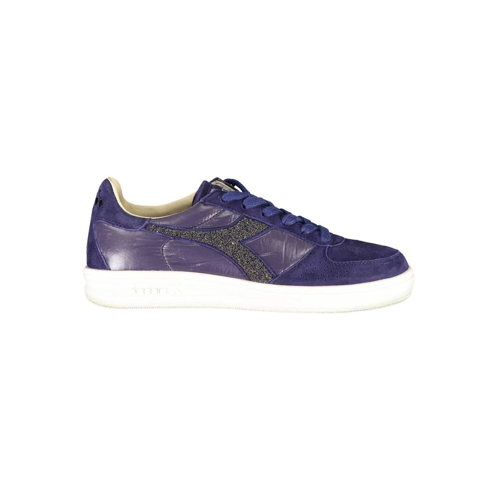 Diadora Women's Blue Elegant Sports Shoes With Swarovski Details