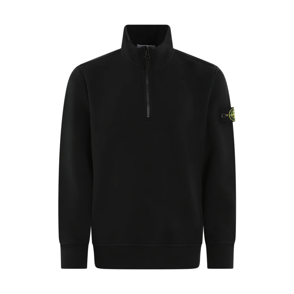 Stone Island Kids Half Zip Jumper - Unisex - Kids Sweatshirts - Black - 2 Y - Kids