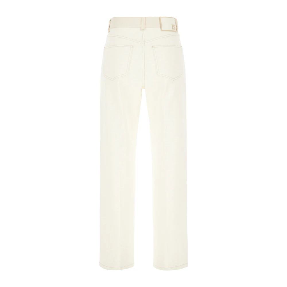 Fendi Klassieke Denim Jeans voor dagelijks gebruik Beige Dames